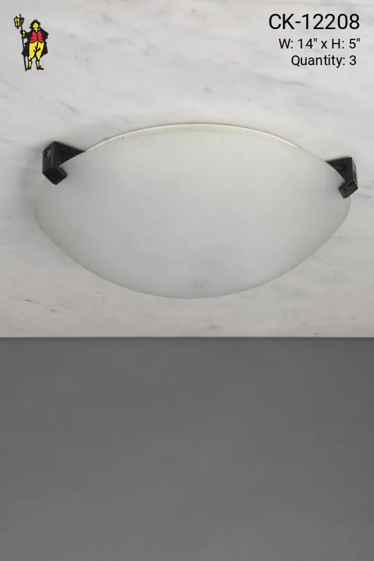 Glass Post Modern Flush Mount Fixture