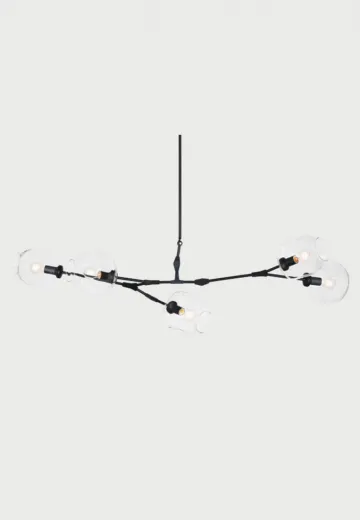 Bronze Five Light Modern Chandelier