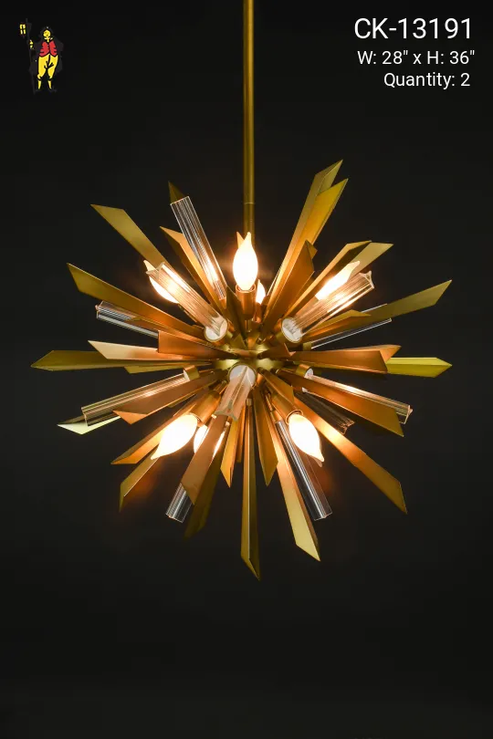 Modern Sputnik Style Hanging Pendant