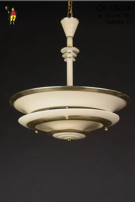 Mid Century Metal Hanging Pendant