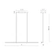 *LED* White Hanging Strip Light (36") #0