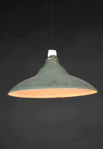 Green 15" Hanging RLM Reflector