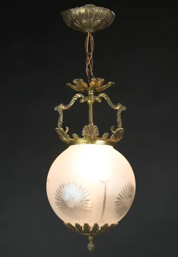 Semi-Flush Ornate Hanging Fixture