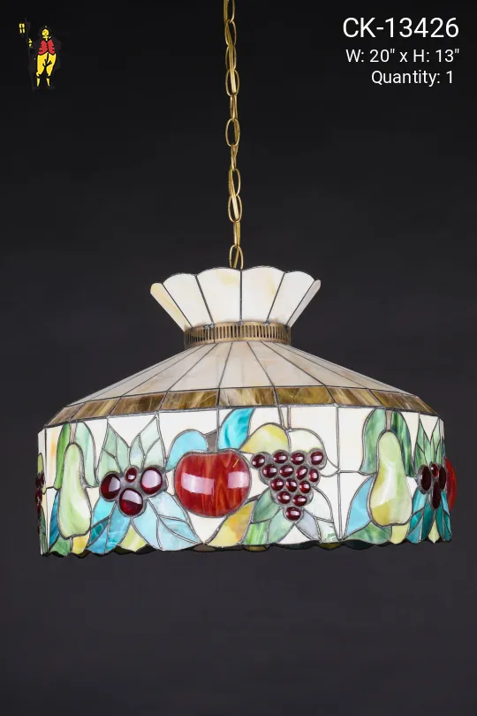 Fruit Art Glass Hanging Pendant