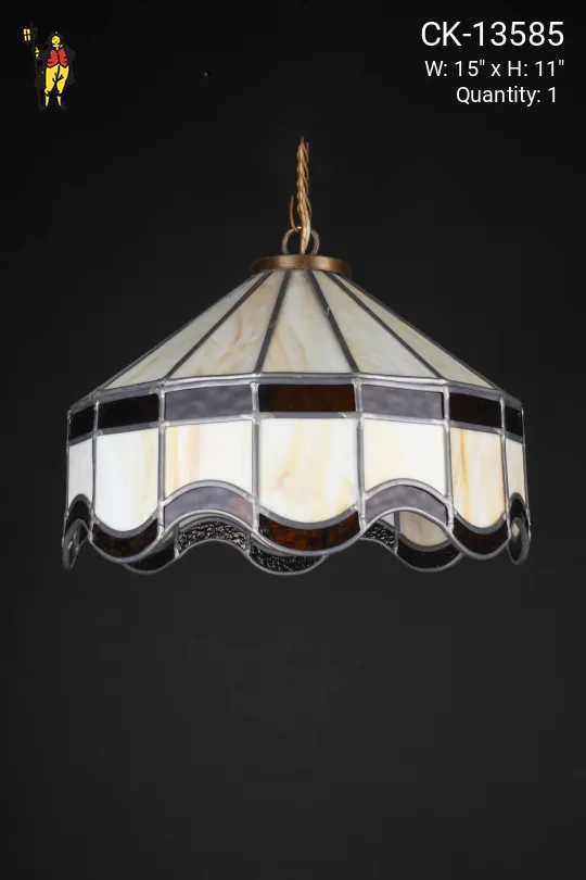 Slag Glass Hanging Pendant