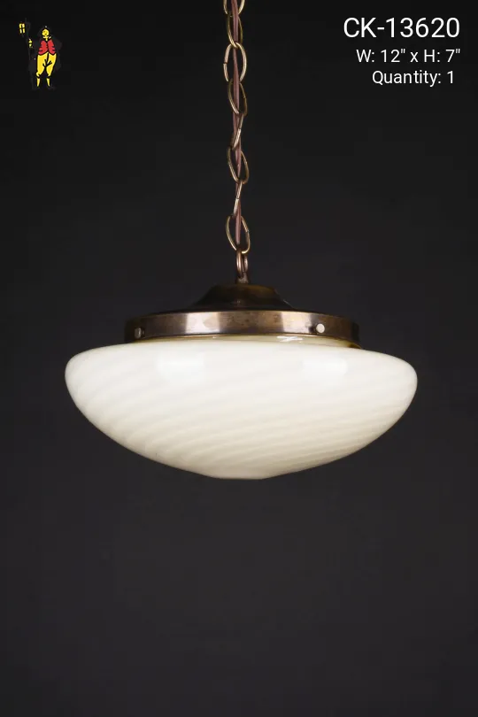 12" "Swirl" Hanging Globe