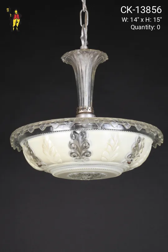 Semi Flush Glass Hanging Fixture