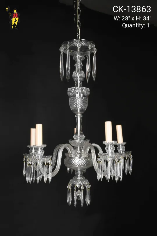 Five Light Crystal Chandelier