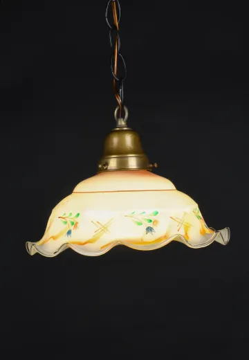 Floral Glass Hanging Pendant