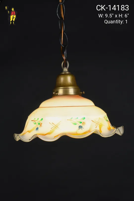 Floral Glass Hanging Pendant