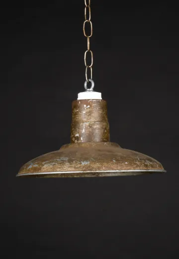 12.5" Distressed Metal Hanging RLM