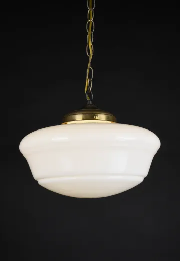 14" Art Deco Hanging Schoolhouse Globe