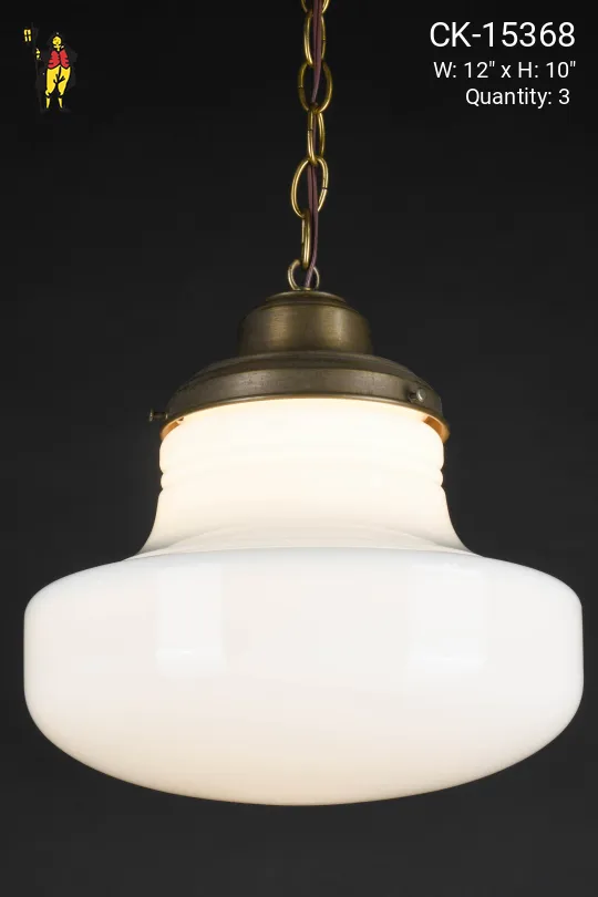 12" Hanging Glass Globe Pendant
