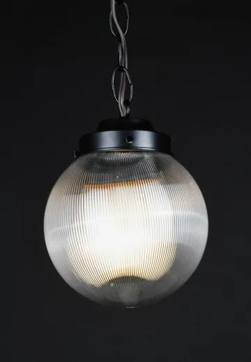 6" "Ribbed" Acrylic Hanging Globe