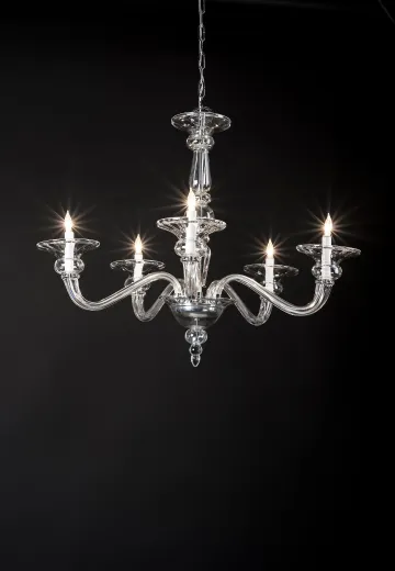 Five Light Crystal Chandelier