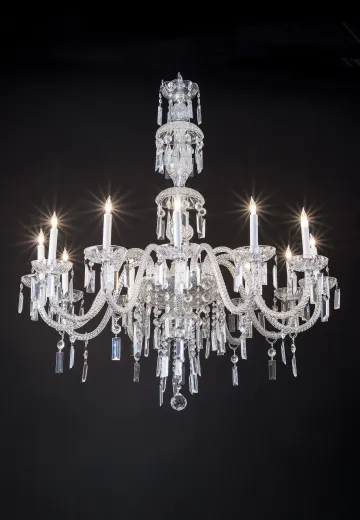 Ten Light Crystal Chandelier
