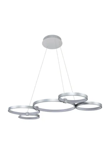 Aluminum Finished Multi-Circle Linear Hanging Fixture