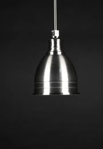 Polished Nickel Hanging Reflector Pendant