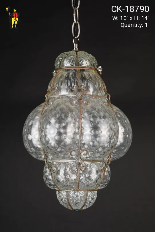 Molded Glass Hanging Pendant