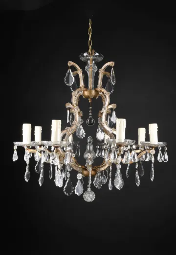 Crystal Eight Light Chandelier
