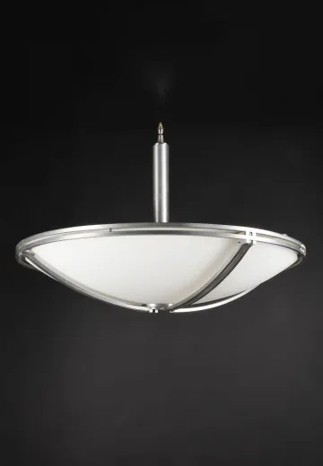 3' Art Deco Hanging Bowl Pendant
