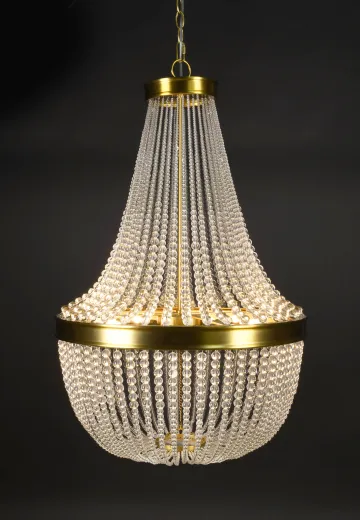 Modern Crystal Basket Chandelier