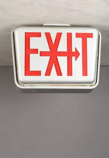 Hanging Metal Double Sided Exit Sign