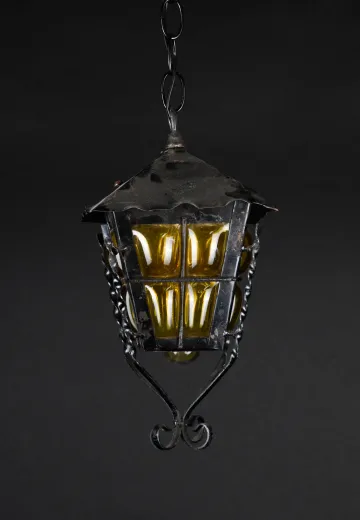 Small Gothic Iron Hanging Lantern