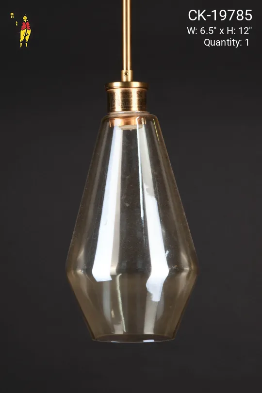 Modern Clear Glass Hanging Pendant