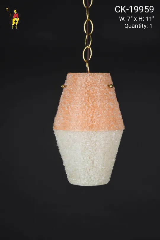 Pink & White Small Hanging Pendant