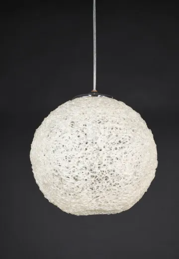 White Fiberglass Hanging Globe