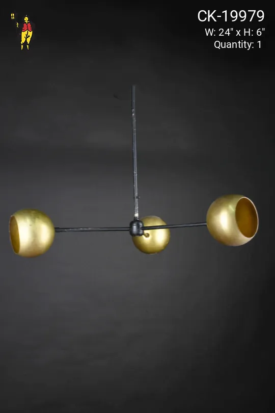 Black & Brass Hanging Pendant