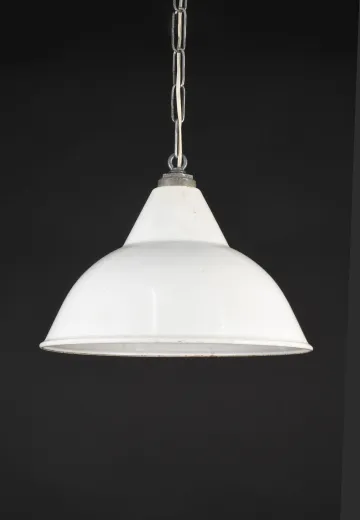 14" White Hanging Industrial Reflector
