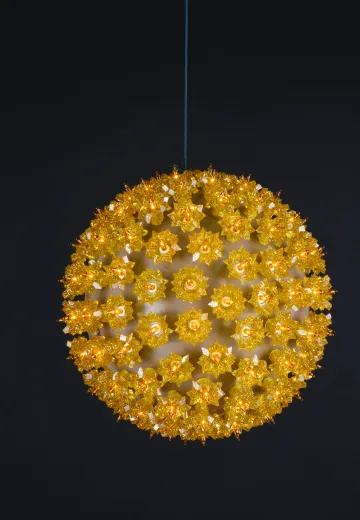9" Gold Hanging Holiday Globe
