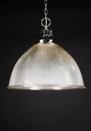 18" Glass Halophane Hanging Fixture