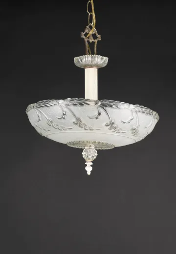 Traditional Glass Bowl Hanging Pendant