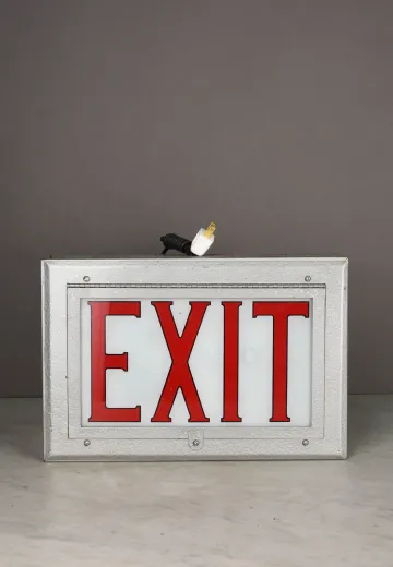 Single Sided Metal Wall/Ceiling Mount Exit Sign
