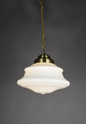 17" Molded Glass Hanging Globe