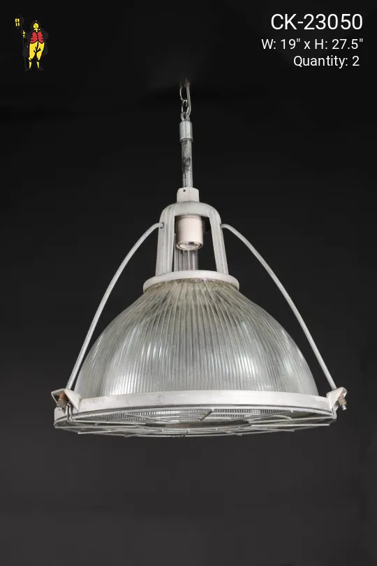 19" Hanging Halophane Pendant