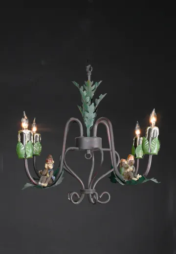 Monkey Four Light Chandelier