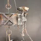 Wrought Iron Two Tiered Non-Electric Chandelier #0