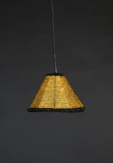 Small Hanging Beaded Shade Pendant
