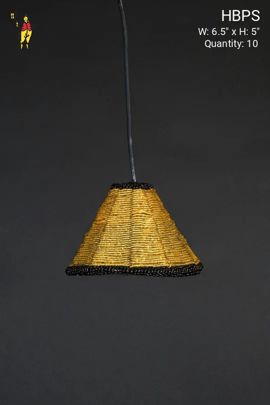 Small Hanging Beaded Shade Pendant