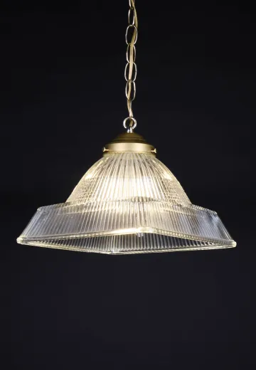 10.5" Hanging Halophane Pendant (3 1/4" Holder)