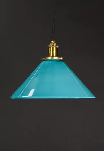 Turqoise Glass Hanging Pendant