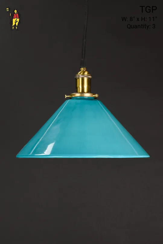 Turqoise Glass Hanging Pendant