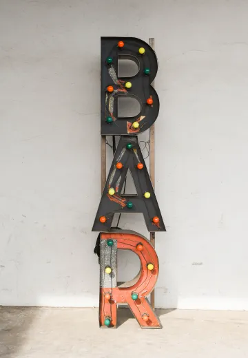 Light Up "Bar" Sign