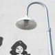 Curved Arm Single Vapor Light Lamp Post (No Base) #0