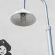 Curved Arm Single Vapor Light Lamp Post (No Base) #1
