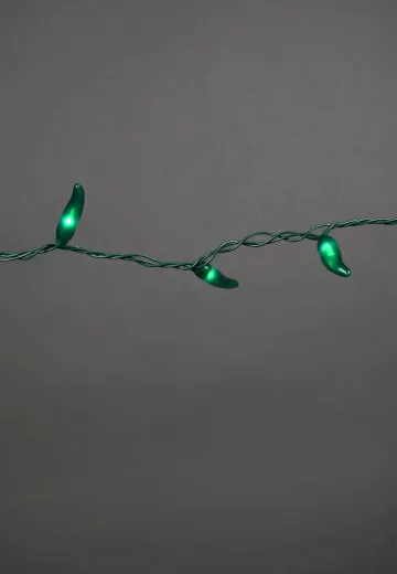 15' Green Chili Pepper String Lights